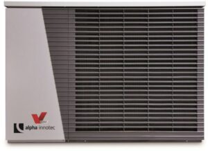 Alpha Innotec warmtepomp Alira LWDV 91-1/3, lucht/water, buitendeel, 8,2KW, 230V, hxbxd 930x1320x445mm